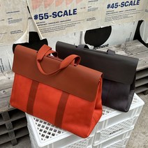 천연 소가죽 헤링본 골프 카트백 토트백 골프파우치, 카트백-오렌지