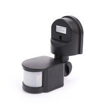 재실 감지기 모션 센서 PIR 스위치 라이트 램프 적외선 움직임 자동 조명 경보 시스템, [01] Black