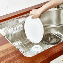 스텐 싱크대걸이형 배수구 설거지통 그릇정리 건조대, D형 개수대