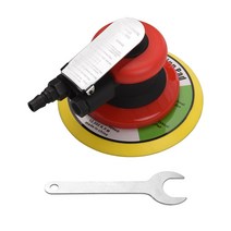 샌딩기 Pneumatic Sander 6 Inch Polishing Sanding Waxing for Car Wall Wood Metal 10000RPM Red, 한개옵션0
