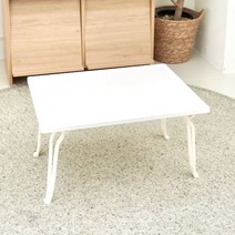 예쁜상 프레임 접이식 테이블 1호 S/L 380 x 510 mm, 크림화이트 1호 S/L