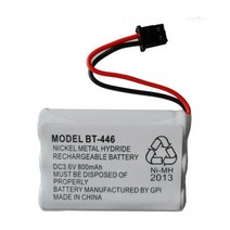 무선전화기 유뮤선전화기 레트로 BT-446 3.6V 800mAh AAA NiMH 충전식 배터리 Uniden BT-1005 ER-P512 BTY0, 01 금