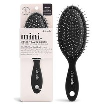 [정품] Kitsch 두꺼운 머리카락을 가진 여성용 헤어 브러시 - 남성용 헤어 브러시 |, Kitsch Mini Brush Black