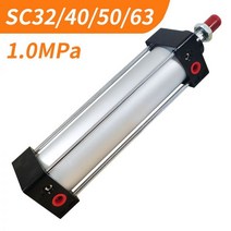 SC 32 40 50 63 보어 공압 공기 실린더 피스톤 75 100 150 200 300 400 500 600 800 1000mm 스트로크 복동, Stroke 100mm, SC50 (Bore 50mm)