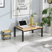 SS1808 심플 라인 원목 책상 840, 블랙