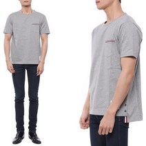 [톰브라운] 23SS 남성 삼선 포켓 반팔티셔츠 (MJS010A 01454 055 23S)