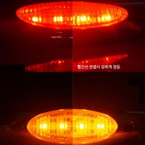 둥글넙적 윙바디 차폭등 특장차 마이티 언더등 10톤, 레드