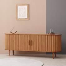 모리스 1800 원목 북유럽 높은 안방 티비다이 슬라이딩 거실장, 월넛