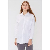 랩스타일 뒷트임 포켓 셔츠 블라우스