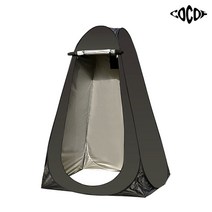 [캠핑탈의실] 한스마켓 원터치 간이 텐트 샤워 부스 야외 화장실 탈의실 캠핑 낚시, 블랙, 1개