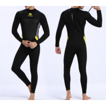 웻 슈트 서핑복 수트 프리 다이빙 해녀복 수상 스키복 드라이 남자 잠수복 재킷 바지, 그냥 옷 3mm, xxl