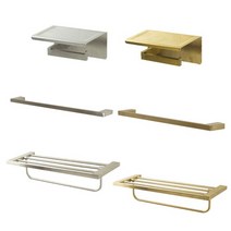 무광 매트 골드 실버 블랙 욕실 악세사리 휴지걸이 수건걸이 수, 상세설명 참조, 02_블랙 무광 수건걸이