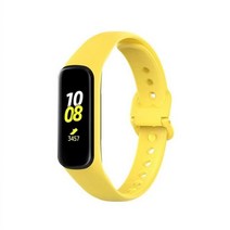 실리콘 밴드 스트랩 삼성 갤럭시 핏 2 SM-R220 시계 팔찌 교체 스포츠, Yellow, For Galaxy Fit2 R220