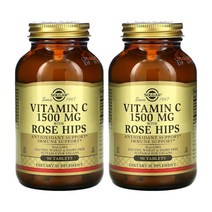 (2통) 솔가 비타민C 아스코르브산 로즈힙 함유 1500mg 90정 타블렛