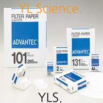 (YLS) Advantec 정성여과지 No.1 (Qualitative Filter Paper) 6um (0.20mm) - Japan, 185mm(100매입)