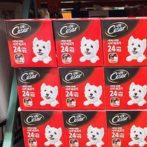 사진39.621 시저 애견사료 소고기 99.975g X 24캔, 단품, 단품