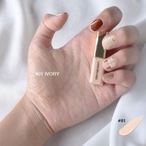 1pc 미니 컨실러 리퀴드 파운데이션으로 다크 서클과 여드름 마크 커버 페이스 컬러 코렉터 4 색 페이셜 메, 한개옵션1, 01 01-IVORY-1pc