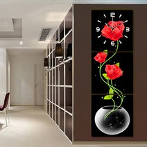 푸아이 3단 세트 시계 보석십자수 모음 12종 3D 원형 3종사이즈, MT005, 150x50cm
