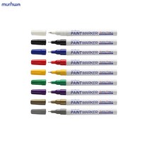 /문화 페인트 마카 펜 마커 마킹 1mm 가는팁 유리 금속 +GraeMall, 하양