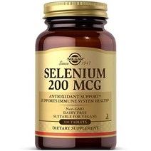Solgar 솔가 셀레늄 200mcg 정제 100개 필수 미네랄