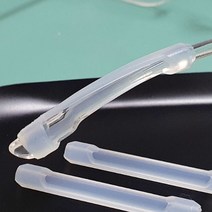 흘러내리지 않는 안경 다리 실리콘 커버 흰색 패드
