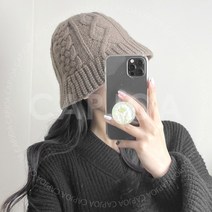 꼬임 니트 꽈배기 겨울 뜨개 벙거지 버킷햇 모자