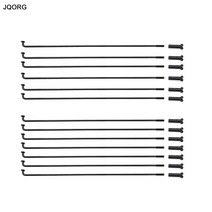 전문 자전거 부품 블랙 컬러 스포크 소재 45 스틸 직경 2.0mm 산악 바늘 j-bend 라운드 바디 라이딩 mtb 휠, 길이 260mm