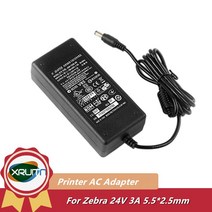 Zebra 프린터 용 전원 공급 장치 GT800 GX430T GK420d TLP2844 AC DC 어댑터 충전기 24V 3A 2A/2.5A 와 호, 05 Without AC Cable