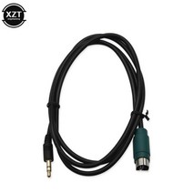 ALPINE KCE-236B 풀 스피드 MP3 3.5mm Aux 잭 오디오 어댑터 For iPOD PSP 120CM, 01 black