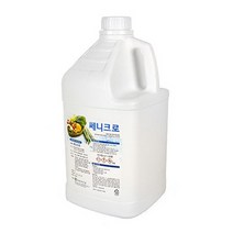 국산 염소계 식품 소독액 4L 과일야채 식기 살균 말통