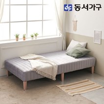 동서가구 소이 우디 일체형 침대 SS 본넬라텍스형 YCD049, 그레이