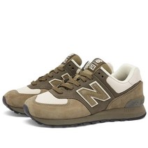 준야 와타나베 X 뉴발란스 스웨이드 ML574 카키 오프화이트 WJ-K193-1-1 남성용