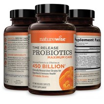 네이처와이즈 NatureWise 프로바이오틱스 맥시멈 케어 4500억 40정 2팩, 1개, 1