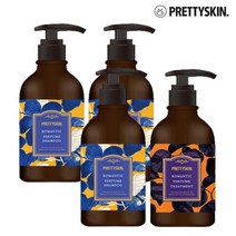프리티스킨 로맨틱 퍼퓸 샴푸 500ml 3개 + 트리트먼트 500ml 1개, 없음