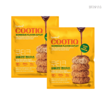 멘치카츠 쿠티크 바베큐맛 멘치카츠 간편 에어프라이어 360g 2개 냉동, 쿠티끄 바베큐맛 멘치카츠