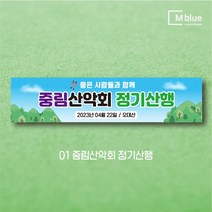 엠블루19 산악동호회 산악회 정기산행 트레킹 100대명산완등 행복산행 시산제 등산 여행 단합회 워크숍 워크샵 행사 현수막, 01_중림산악회 정기산행