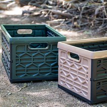 국산 대형 접이식 멀티 인디안 폴딩 수납박스 공간박스 캠핑박스 62L - 카키색상, 카키색상+뚜껑포함