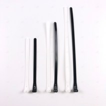 재사용 랜선 정리 케이블 타이 재활용 타이밴 케이블선 전선 매직 밴드 전기선 책상선 컴퓨터선 티비선 홀더 100개 화이트 250mm