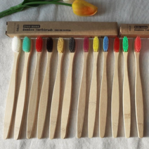 크레오 대나무칫솔 어른용 12컬러 1SET 미세모 / 일반모 제로웨이스트, 어른용 일반모 6컬러 2SET