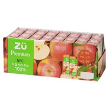 ZU PREMIUM 사과 착즙주스 24개입 x 200ml, 200ml x 24개입 / 1개
