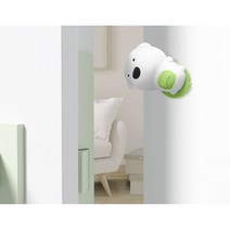 로커스 문 손끼임방지 회전형 스토퍼 1개, 퍼피-그린