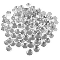 Tealight 양초 만들기를 위한 200pcs 알루미늄 차 빛 빈 케이스 콘테이너, 38x14mm, 실버