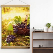 cl460-우드스크롤_60CmX90Cm-주렁주렁포도송이, 이미지3