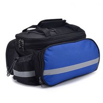 MTB 자전거 캐리어 백 리어 랙 자전거 트렁크 백 러기지 패니어 뒷좌석 양면 사이클링 10-27L Bycicle Bag 내구성 여행, 블루