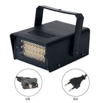 LED 화이트 조정 가능 무대 스트로브 조명 플래시 선물 원격 제어 디스코 파티 라이트, [01]