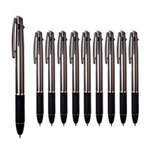 초저점도 제스터치3색볼펜 0.8mm 1자루 X 10개, 진그레이
