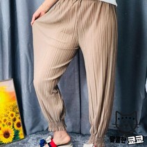 밴딩 주름 여름 여성 조거팬츠 플리츠 여름 알라딘 찰랑찰랑 밴딩팬츠