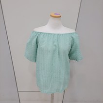 나인스텝 오프숄더레인블라우스 N22NS2217