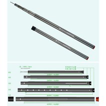 타프폴 280cm 5단 텐시오슬라이드 메인폴대 국산 vt8