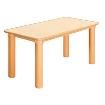 자작 안전 열린 사각책상(기본다리)(630mm)(5-6학년) H6-2 입식용 어린이집책상 돌봄교실책상 유치원책상 공부방책상